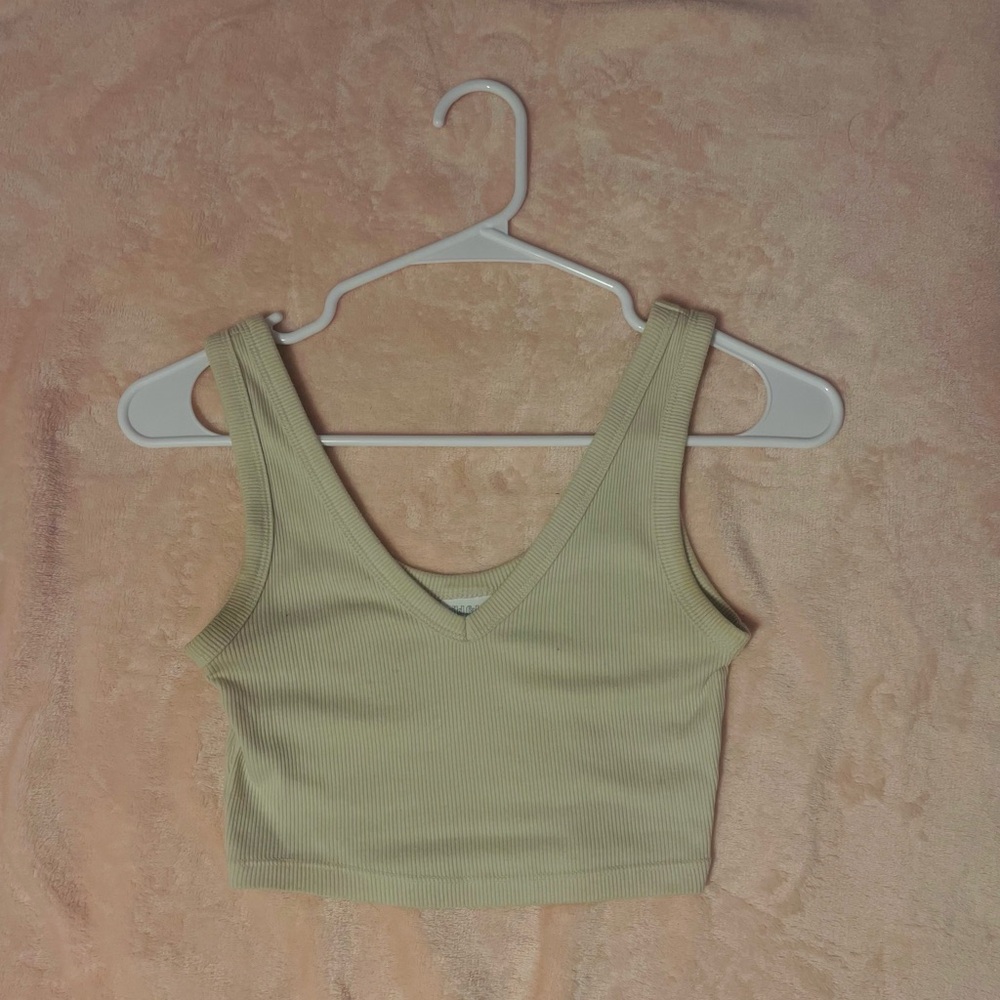 Women's Ribbed Tank Top - Cream
